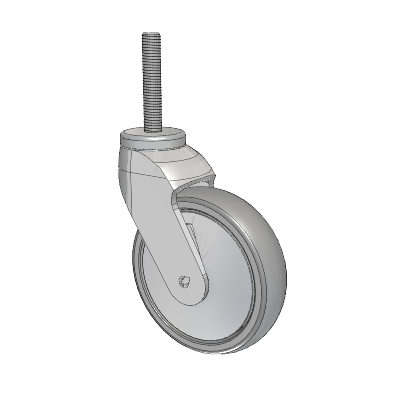 Tango Threaded Stem Caster with 125 x 32 TPR (80a) Wheel