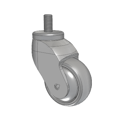 Tango Threaded Stem Caster with 75 x 32 TPU (80a) Wheel