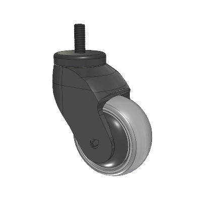 Tango Threaded Stem Caster with 75 x 32 TPU (80a) Wheel