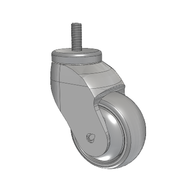 Tango Threaded Stem Caster with 75 x 32 TPU (80a) Wheel