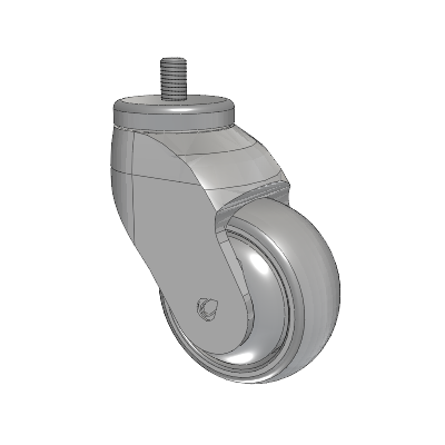 Tango Threaded Stem Caster with 75 x 32 TPU (80a) Wheel