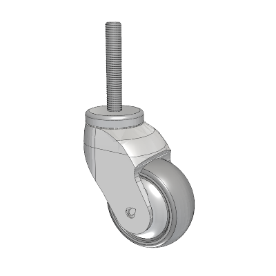 Tango Threaded Stem Caster with 75 x 32 TPU (80a) Wheel