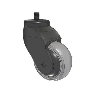 Tango Threaded Stem Caster with 75 x 32 TPR (80a) Wheel