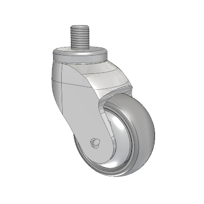 Tango Threaded Stem Caster with 75 x 32 TPR (80a) Wheel