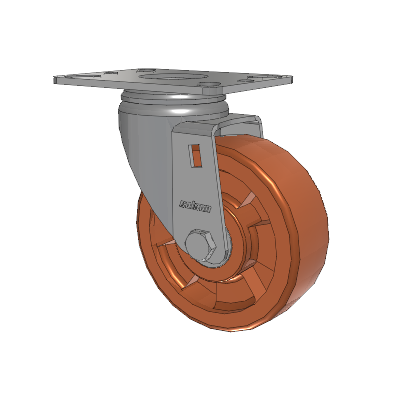 Heatwave Top Plate Swivel Caster with 4 x 1.5 Wheel