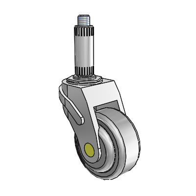 Next Generation Expanding Adapter Swivel Caster with 3 x 1.25 QuikStart Wheel