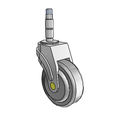 Next Generation Expanding Adapter Swivel Caster with 4 x 1.25 QuikStart Wheel