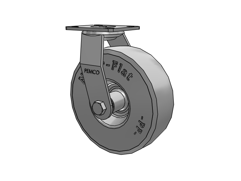PF - Never-Flat Swivel Caster with 8.583 x 2.835 2.80/2.50-4 Wheel