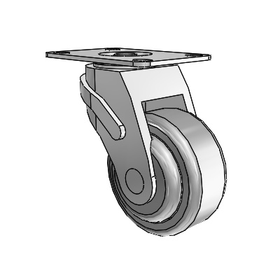 Next Generation Top Plate Swivel Caster with 3 x 1.25 QuikStart Wheel