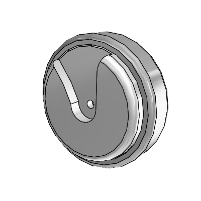 Next Gen TPR QuikStart Thermoplastic Rubber 5.0000 x 1.2500 Wheel with Precision Ball Bearing