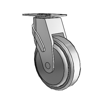 Next Generation Top Plate Swivel Caster with 5 x 1.25 QuikStart Wheel