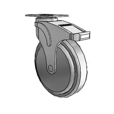 Next Generation Top Plate Swivel Caster with 6 x 1.25 QuikStart Wheel and Directional Lock Brake