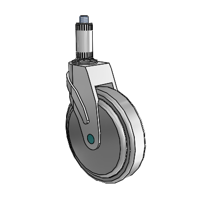 Next Generation Expanding Adapter Swivel Caster with 6 x 1.25 QuikStart Wheel