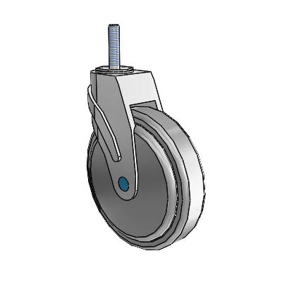 Next Generation Threaded Stem Swivel Caster with 6 x 1.25 QuikStart Wheel