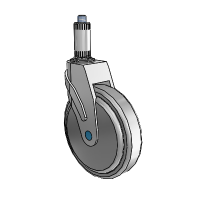 Next Generation Expanding Adapter Swivel Caster with 6 x 1.25 QuikStart Wheel