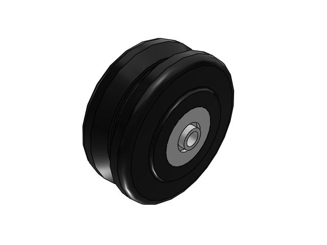 NX V-Groove Wheels 5 x 2 with Precision Ball Bearing