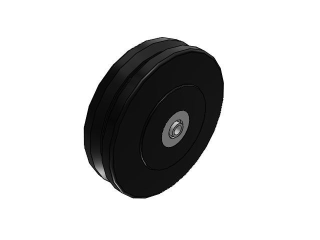 NX V-Groove Wheels 8 x 2 with Precision Ball Bearing