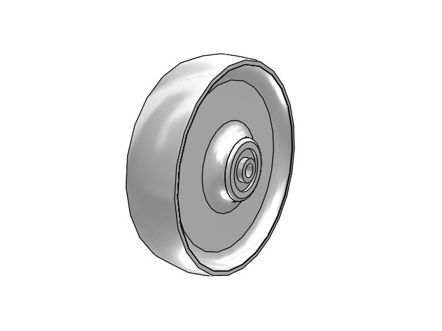 XX NY Trionix Polymer 8 x 2 Wheel with Precision Ball Bearing