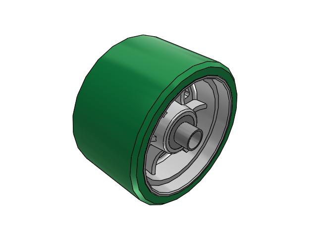 OG Miniature Press-on Polyurethane Tires 10 x 6 Wheel with Over Spacers Bearing