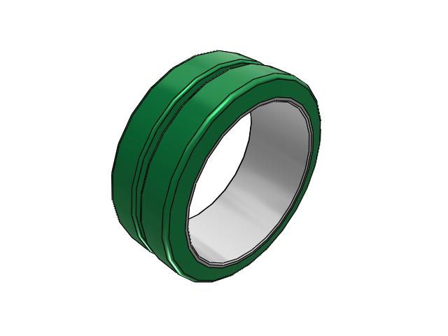 OG Press-on Polyurethane Tires Wheel