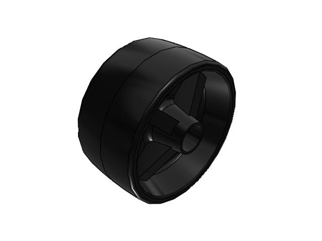 PB Polypropylene 4 x 2 Wheel with Plain Bore Bearing