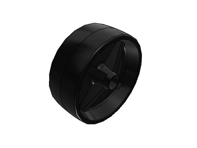 PB Polypropylene 5 x 2 Wheel with Plain Bore Bearing