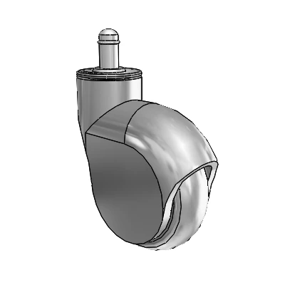 Genesis Grip Ring Grey Swivel Caster with 3 x 1 Monotech Wheel