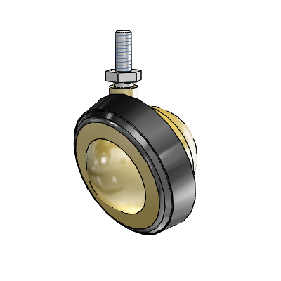 Threaded Stem Windsor Antique Swivel Ball Caster with 2.25 Wheel