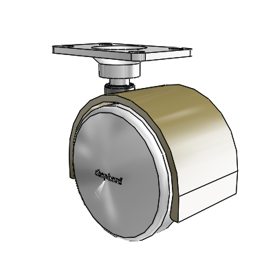 Pacer Top Plate Windsor Antique Swivel Caster with 1.9685 Urethane Wheel