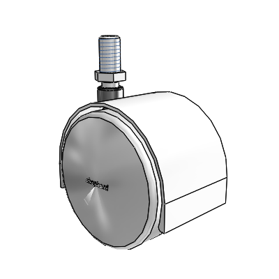Pacer Threaded Stem Bright Chrome Swivel Caster with 2.3622 Urethane Wheel