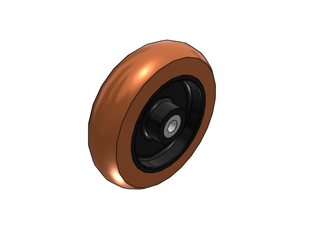 PR Wheels 12 x 3 with Straight Roller Bearing