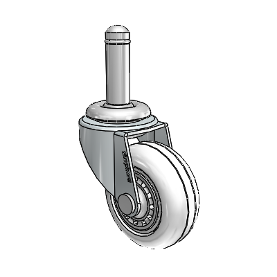Regent Grip Ring – Zink-Drehrolle mit 2 transparenten Vipor-Rädern (0,8125)