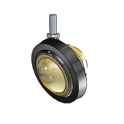 Threaded Stem Windsor Antique Swivel Ball Caster with 3 Wheel