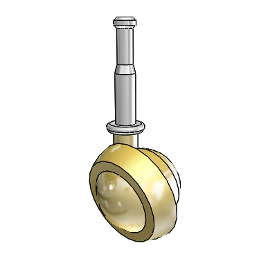 Grip Neck Windsor Antique Swivel Ball Caster with 1.5 Wheel