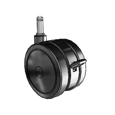 Ultima Grip Ring Swivel Caster with 3.937 Urethane Wheel and Brake