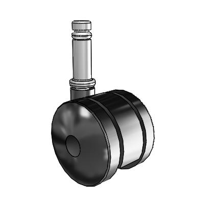 Ultima Grip Ring Swivel Caster with 1.9685 Wheel