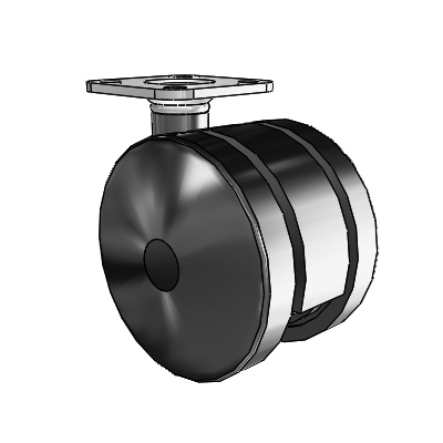 Ultima Top Plate Swivel Caster with 2.3622 Wheel