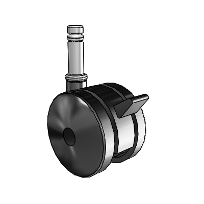 Ultima Grip Ring Swivel Caster with 2.3622 Wheel and Brake