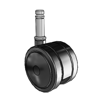 Ultima Grip Ring Swivel Caster with 2.3622 Urethane Wheel