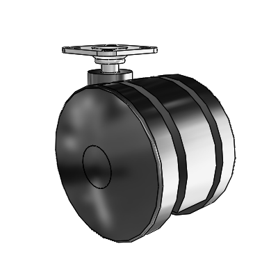 Ultima Top Plate Swivel Caster with 2.9527 Wheel