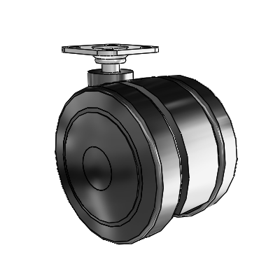 Ultima Top Plate Swivel Caster with 2.9527 Urethane Wheel