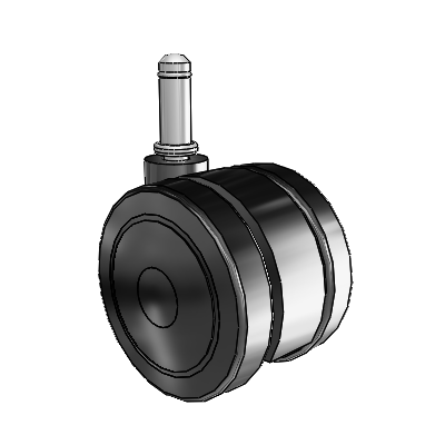 Ultima Grip Ring Swivel Caster with 2.9527 Urethane Wheel