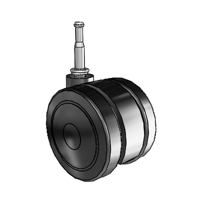 Ultima Grip Neck Swivel Caster with 2.9527 Urethane Wheel
