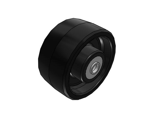 PX Polyurethane on Cast Iron 6 x 3 Wheel with Tapered Roller Bearing