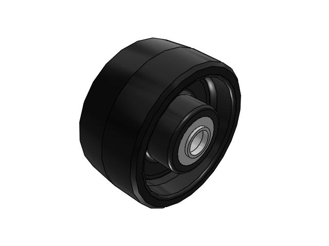 PX Polyurethane on Cast Iron 6 x 3 Wheel with Tapered Roller Bearing