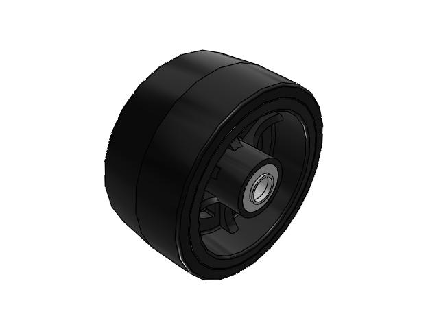 PX Polyurethane on Cast Iron 10 x 5 Wheel with Tapered Roller Bearing