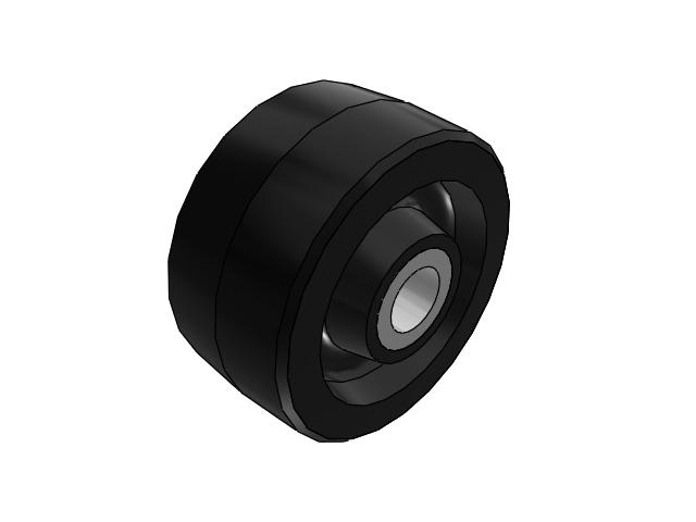 PY Polyurethane on Cast Iron 6 x 3 Wheel with Straight Roller Bearing