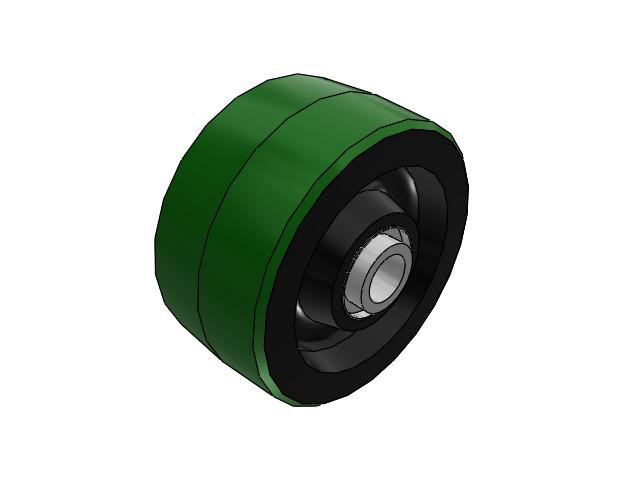 PY Polyurethane on Cast Iron 6 x 3 Wheel with Precision Ball Bearing