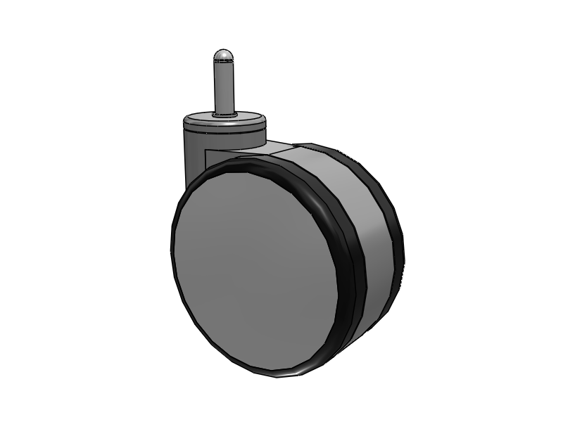 Potence GRX Grip Ring en aluminium/noir, à rotule, avec 5 roulettes en uréthane