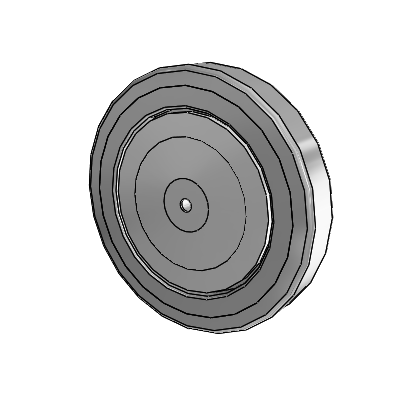 Thermoplastic Rubber RZ Razer 5.0000 x 0.8750 Wheel with Ball Bearing